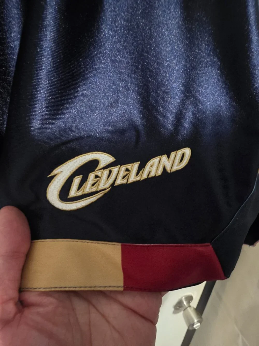 Nike Mens Cleveland Cavaliers Classic Edition Navy Blue Basketball Short- Xl